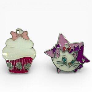 Disney Hidden Mickey Pin Lot Marie Aristocats Star Cupcake Bow 2013 Disneyland
